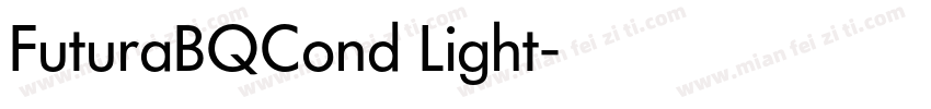 FuturaBQCond Light字体转换